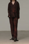 MUTEDANCE embroidered printed and dyed trousers MD21SS46